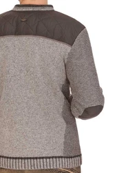 Spieth & Wensky Trachtenstrickjacke GERHARD grau/jeansblau