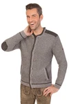 Spieth & Wensky Trachtenstrickjacke GERHARD grau/jeansblau