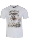 MarJo Trachtenshirt Herren GUIDO hellgrau/sand antik