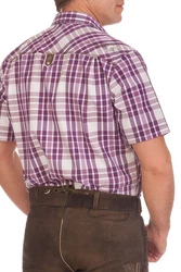 Spieth & Wensky Trachtenhemd WALTER grün/aubergine