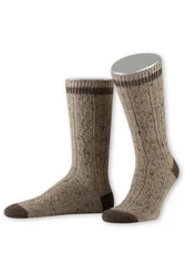Lusana Trachtensocken L5698T braun/grün/marine (L5698T)