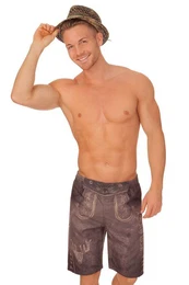 KRGER BUAM Badehose Trachten Badehose - BDA - braun