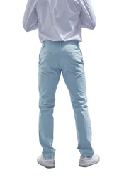 John Devin Chinohose Regular-Fit Hellblau/Blau