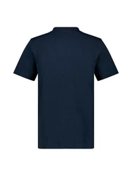 LERROS T-Shirt mit Frontprint Dunkelblau/Blau