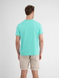 LERROS T-Shirt mit Frontprint Grün/Blau/Türkis