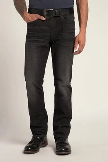 JP1880 5-Pocket-Jeans FLEXNAMIC Bauchfit Regular Fit Schwarz/Grau