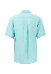 FYNCH-HATTON Kurzarmhemd Hellblau/Blau/Türkis/Grün