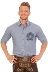 KRÜGER BUAM Trachtenhemd LINUS grün/blau