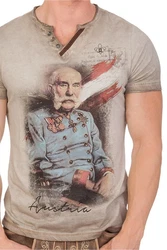 Hangowear Trachtenshirt Herren FRANZ beige/grau