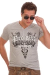 Hangowear Trachtenshirt CARLOS Herren weiß/grau