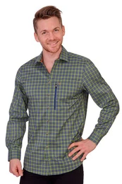 Outdoorjacke Wanderhemd - RAIK - grn/blau