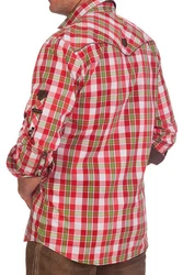 Spieth & Wensky Trachtenhemd WALES rot/aqua