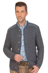 Spieth & Wensky Trachtenstrickjacke GERHARD grau/jeansblau