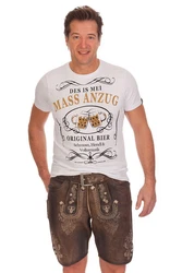 Hangowear Trachtenshirt CLEMENS schwarz/weiß