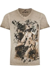 Hangowear Trachtenshirt THEO Herren beige/oliv