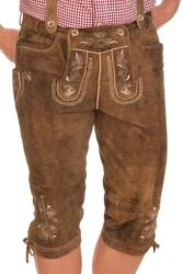 Stockerpoint Trachtenlederhose Kniebundlederhose JUSTIN 3 erdnuss/bison