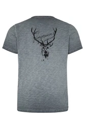 Hangowear Trachtenshirt Herren PAWEL blaugrau/grün