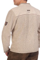 Spieth & Wensky Trachtenstrickjacke Herren BORIS dunkelbraun/natur