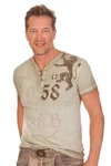 KRÜGER BUAM Trachtenshirt VIKTOR anthrazit/helloliv