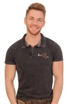 Hangowear Trachtenshirt ODOARDO Herren rot/anthrazit
