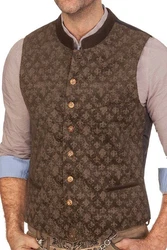 orbis Trachtenweste Style LUDWIG blau/schlamm