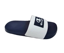 Champion ARUBO Slide Slipper Hellblau/Creme/Blau/Dunkelblau