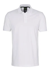 BOSS GREEN Poloshirt Pio 1 mit Polokragen weiß