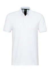 BOSS GREEN Poloshirt Pio 1 mit Polokragen weiß
