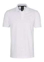BOSS GREEN Poloshirt Pio 1 mit Polokragen weiß