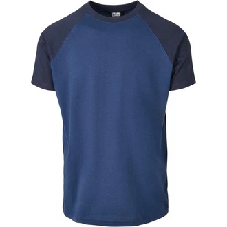 URBAN CLASSICS T-Shirt Raglan Contrast Tee Dunkelblau/Blau