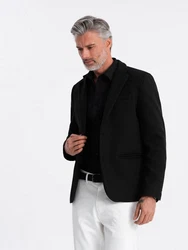 OMBRE Sakko Herren Sakko Weiß/Creme/Schwarz