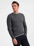 OMBRE Strickpullover Herrenpullover Rundhalsausschnitt Dunkelgrau/Grau/Dunkelblau/Hellgrau