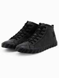 OMBRE Herren Sneakers Basic Schwarz