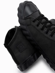 OMBRE Herren Sneakers Basic Schwarz