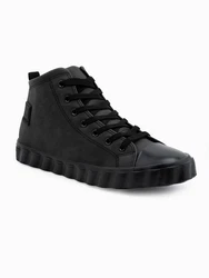 OMBRE Herren Sneakers Basic Schwarz