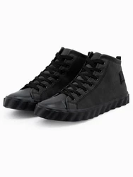 OMBRE Herren Sneakers Basic Schwarz