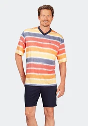 Hajo Schlafanzug Shorty Klima-Soft Mischfarben