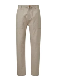 Chinohose aus Leinenmix