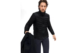 Maier Sports 3-in-1 Funktionsjacke Ribut Dunkelblau/Schwarz/Gelb