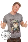 Hangowear Trachtenshirt FRITZ Herren grau/schlamm