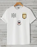 RMK T-Shirt Herren Trikot Fan Fußball Deutschland Europameisterschaft EM 2024 Weiß/Creme/Dunkelblau
