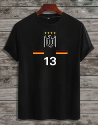 RMK T-Shirt Herren Shirt Trikot Fan Fuball Deutschland Germany EM WM 2024 Schwarz/Dunkelblau