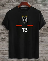RMK T-Shirt Herren Shirt Trikot Fan Fuball Deutschland Germany EM WM 2024 Schwarz/Dunkelblau