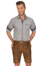 Trachtenlederhose Lederhose Herren kurz - FRIEDOLIN - braun, ru