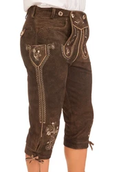 Stockerpoint Trachtenlederhose Kniebundlederhose JUSTIN 3 erdnuss/bison
