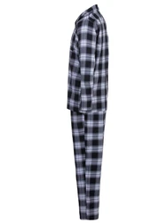 Henry Terre Schlafanzug Pyjama Set Langarm kariert