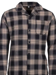 Henry Terre Schlafanzug Pyjama Set Langarm kariert