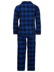 Henry Terre Schlafanzug Pyjama Set Langarm Blau/Dunkelblau/Hellblau