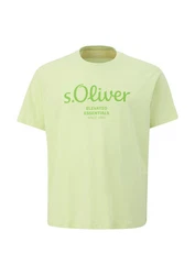 s.Oliver T-Shirt mit Label-Print Logo Gelb/Grün/Silber/Neonfarben/Hellgrün