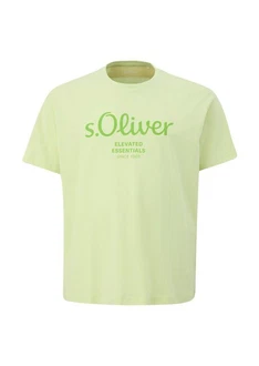 s.Oliver T-Shirt mit Label-Print Logo Gelb/Grün/Silber/Neonfarben/Hellgrün s.Oliver T-Shirt mit Label-Print Logo Gelb/Grün/Silber/Neonfarben/Hellgrün